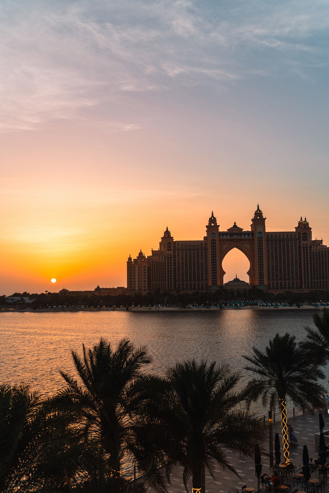 Luxury Dubai waterfront view overlooking Atlantis The Palm representing ARVA Collective’s global lifestyle and relocation advisory services